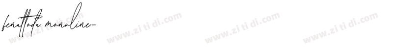 fenattoda monoline字体转换